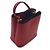 Borsa a mano Prada Saffiano Panier rossa in pelle - vista 5