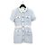 Balmain Vestido mini de tweed azul claro con botones