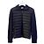 Moncler Gestrickter wattierter Wollcardigan Schwarz