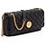 Versace Bolsa de ombro em couro acolchoado preto - vista 2