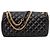 Versace Bolsa de ombro em couro acolchoado preto - vista 3