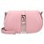 Versace Bolsa de ombro em couro rosa