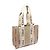Borsa tote Chloé in lino beige - vista 2