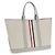 Thom Browne Borsa a tracolla in tessuto grigio - vista 3