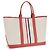 Thom Browne Borsa a tracolla in tessuto rossa - vista 3