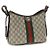 Borsa a tracolla Gucci Ophidia in tessuto monogramma beige - vista 2