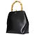 Jil Sander Borsa a mano in pelle nera - vista 2