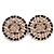 Chanel CC Logo Ohrringe mit goldener Kette