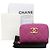 Chanel Portacarte con zip Logo CC