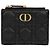 Dior Caro Dahlia Wallet Black