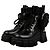 Prada Stivali Monolith in pelle e nylon nero