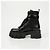 Prada Stivali Monolith in pelle e nylon nero - vista 11