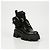 Prada Stivali Monolith in pelle e nylon nero - vista 2