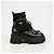 Prada Stivali Monolith in pelle e nylon nero - vista 3