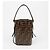Fendi Montrezzo Mini Leather Tote Bucket Bag Brown - vista 4