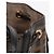 Fendi Montrezzo Mini Leather Tote Bucket Bag Brown - vista 6