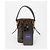 Fendi Montrezzo Mini Leather Tote Bucket Bag Brown - vista 9
