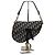 Dior Borsa Saddle Oblique Jacquard Blu