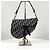 Dior Borsa Saddle Oblique Jacquard Blu - vista 5