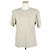 Hermès Maxi T-Shirt mit bestickter Tasche für Damen Kurzarm Beige - Ansicht 5