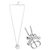 Dior CD Perluar Kristallhalskette für Damen (Silver)