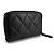 Chanel Caviar Silver Zip Card Holder - view 4