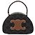 Céline Triomphe Canvas Half Moon