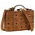 MCM Borsa crossbody in polietilene marrone - vista 2