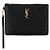 Autre Marque Clutch Bos Taurus in pelle di vitello nera