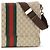 Gucci Borsa a tracolla in tessuto beige - vista 4