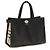 Borsa tote Burberry Cotswolds Check nera - vista 2