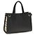 Borsa tote Burberry Cotswolds Check nera - vista 3