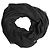 Dolce & Gabbana Sciarpa Stole in Pizzo da Uomo in Lana e Seta Nera con Frange