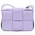 Bottega Veneta Mini Borsa a Tracolla Cassette Viola - vista 3