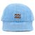 Miu Miu Denim Baseball Cap Blau