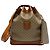 Céline Macadam Schultertasche mit Kordelzug Beige (Grad enthält Beutel)
