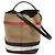 Burberry Ashby Medium Hobo aus schwarzem Leder mit Karomuster