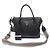 Prada Black Vitello Daino Lettering Logo