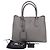 Prada Borsa Tote e a Tracolla Gray Dublè Silver