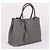Prada Borsa Tote e a Tracolla Gray Dublè Silver - vista 5