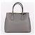 Prada Borsa Tote e a Tracolla Gray Dublè Silver - vista 7