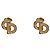 Dior Cubic CD Gold Ohrringe