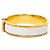 Pulsera Hermès Click H Blanca y Oro - vista 2