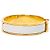 Pulsera Hermès Click H Blanca y Oro - vista 4