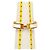 Pulsera Hermès Click H Blanca y Oro - vista 7
