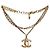 Bracciale a catena Chanel con zirconi oro - vista 2