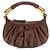 Balmain Borsa a tracolla Bos Taurus in pelle di vitello marrone