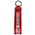 Dolce & Gabbana Red Logo Polyester Silver Brass Holder Keychain Keyring