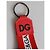 Dolce & Gabbana Red Logo Polyester Silver Brass Holder Keychain Keyring - view 2