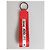 Dolce & Gabbana Red Logo Polyester Silver Brass Holder Keychain Keyring - view 4